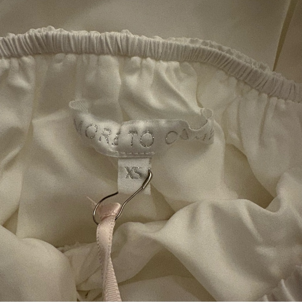 Revolve (More to come) White Strapless Mini Dress with Front Twist - Picture 6 of 6